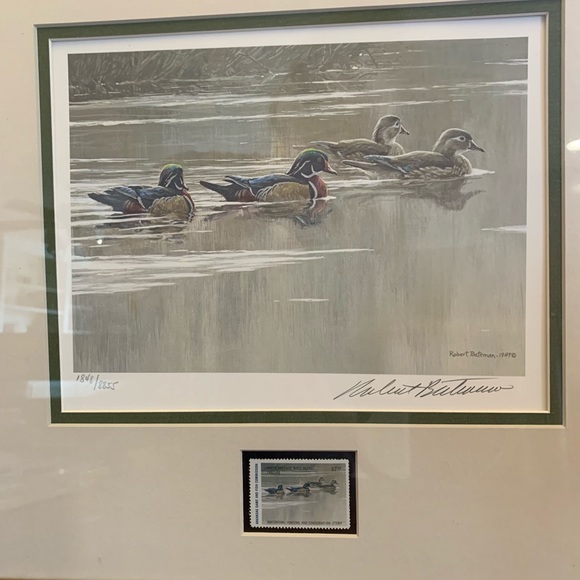 1987 Robert Bateman #1848 Hurricane Lake Wood Ducks - Picture 3 of 10